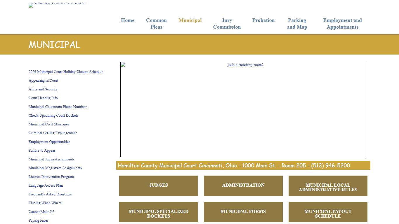 Municipal Hamilton County Courts